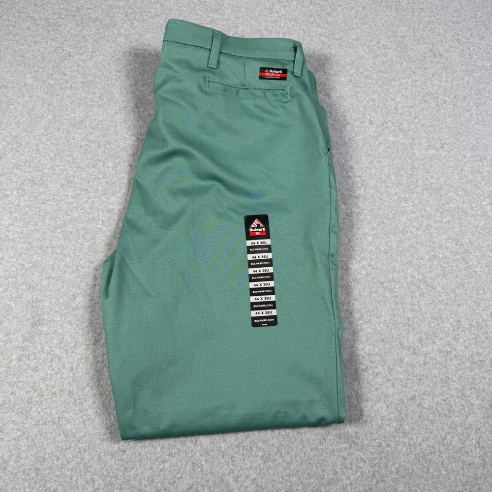 Bulwark FR Flame Resistant Work Pants Green 44x36 Mens New Skater Grunge Utiiity